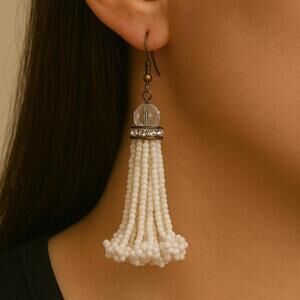 Women's White and Silver Jewellery